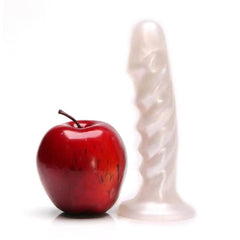Tantus Echo Silicone Dildo Vibrator - White Pearl - Dreamy Desire