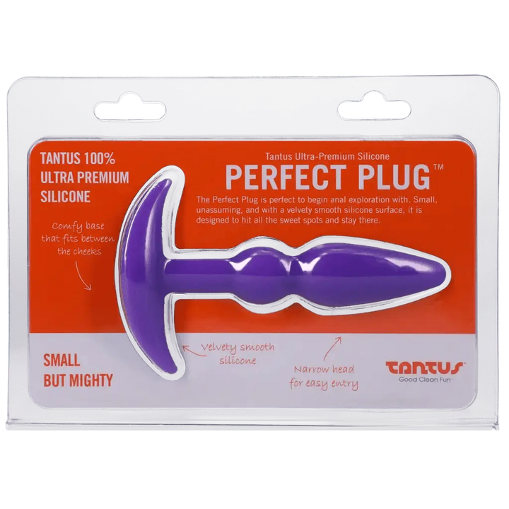 Tantus Silicone Perfect Butt Plug in Purple - Dreamy Desire