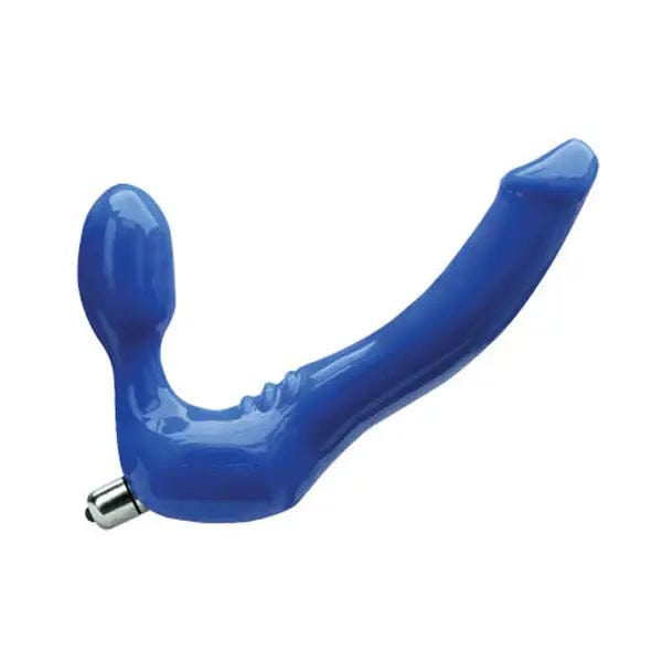 Tantus Sex Toys Tantus Silicone Feeldoe - Strapless Slim Double Dong Vibrator (Blue)