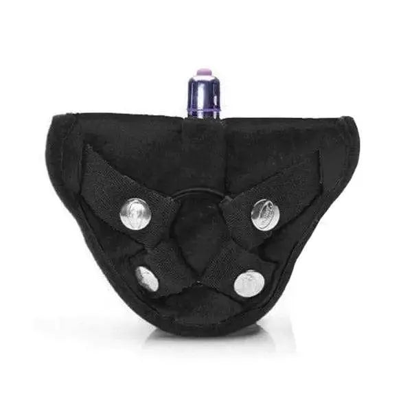 Tantus Vibrating Velvet Harness - Dreamy Desire