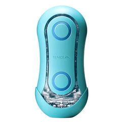 Tenga Flip Orb Ocean Blue male masturbator, teal with dual circular pressure pads