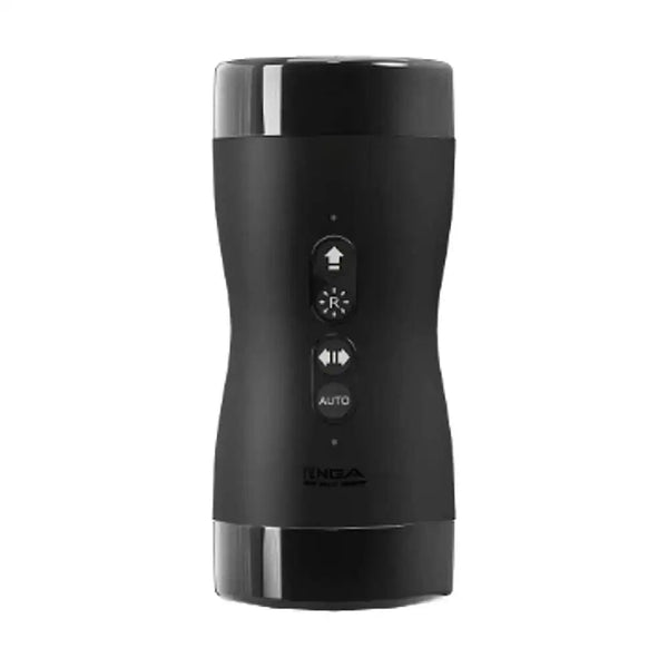 Tenga Vacuum Gyro Roller in matte black with four control buttons on front panel