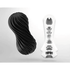 Tenga Flex Rocky Black Male Spiraling Masturbator - Dreamy Desire