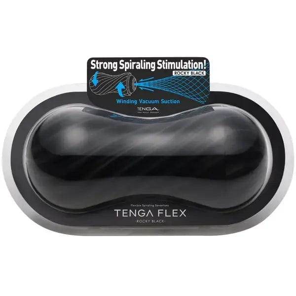 Tenga Flex Rocky Black Male Spiraling Masturbator - Dreamy Desire