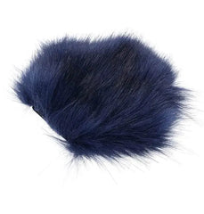 Close-up texture detail of the navy faux fur on the Cougar Sensory Glove