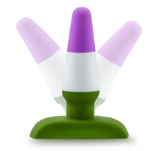 Three-angle fan view of the Pride P6 Beyond plug showing its tapered cone shape