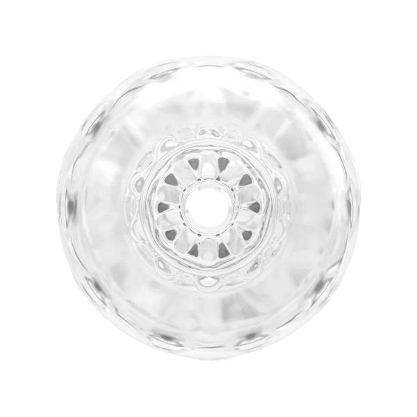Top-down view of Double Oo second entrance with smooth beaded interior ring detail