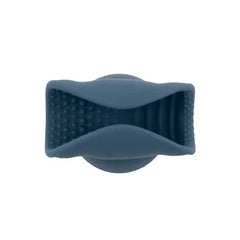 Top-down view of Le Wand Stroke attachment showing textured interior channel and soft winged edges