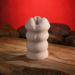 Top-down view of Riley Reid Mini Stroker revealing sculpted entry opening detail