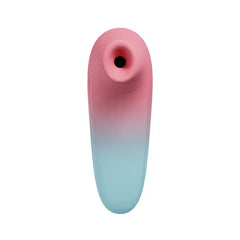 Top-down view of Tenera 2 suction opening port on pink and mint gradient body