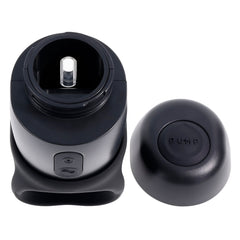 Top-down view of Wet It Be stroker showing open lube reservoir and separate pump cap