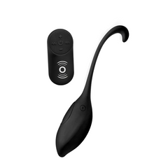 Under Control silicone vibrating egg with wireless remote control, both in matte black