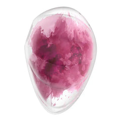 Underside view of Cloud Dancer showing smooth body-safe silicone and watercolor pink design