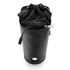 UV Sterilizer Pouch open top showing interior zipper pocket, UV light strip, and USB charging cable