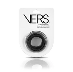 VERS ball stretcher in retail blister packaging labelled Weighted Steel Core, black colour