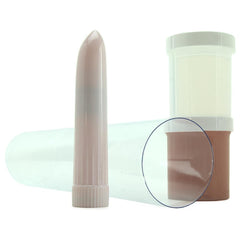 Close-up of vibrator unit and clear molding tube components included in the Clone A Willy kit