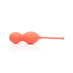 We-Vibe Bloom Kegel Exerciser side view showing dual-ball silicone design with retrieval cord