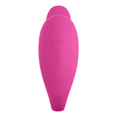 We-Vibe Jive 2 electric pink silicone vibrator, top-down view showing smooth oval body
