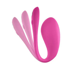 We-Vibe Jive 2 shown in multiple flexible positions highlighting its bendable silicone design