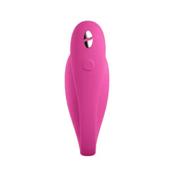 Close-up of We-Vibe Jive 2 showing silver charging port and control button detail