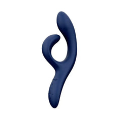 We-Vibe Nova 2 midnight blue rabbit vibrator showing flexible dual-arm silhouette
