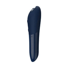 We-Vibe Tango X bullet vibrator in midnight blue, smooth silicone tip and glossy body