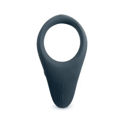 We-Vibe Verge cock ring front view showing smooth slate silicone loop and tapered base