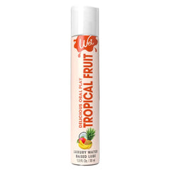 Wet Delicious Tropical Fruit water-based lubricant in a slim 30ml squeeze bottle