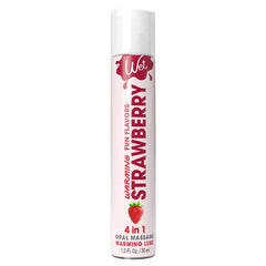 Wet Fun Flavors Strawberry Warming Lubricant in a slim 30ml pink tube with flip cap