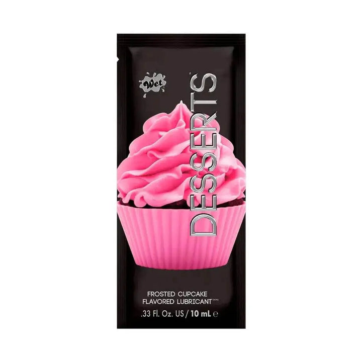 Wet - Wet Desserts Frosted Cupcake Flavored Lubricant .33 Fl. oz./10mL - Dreamy Desire