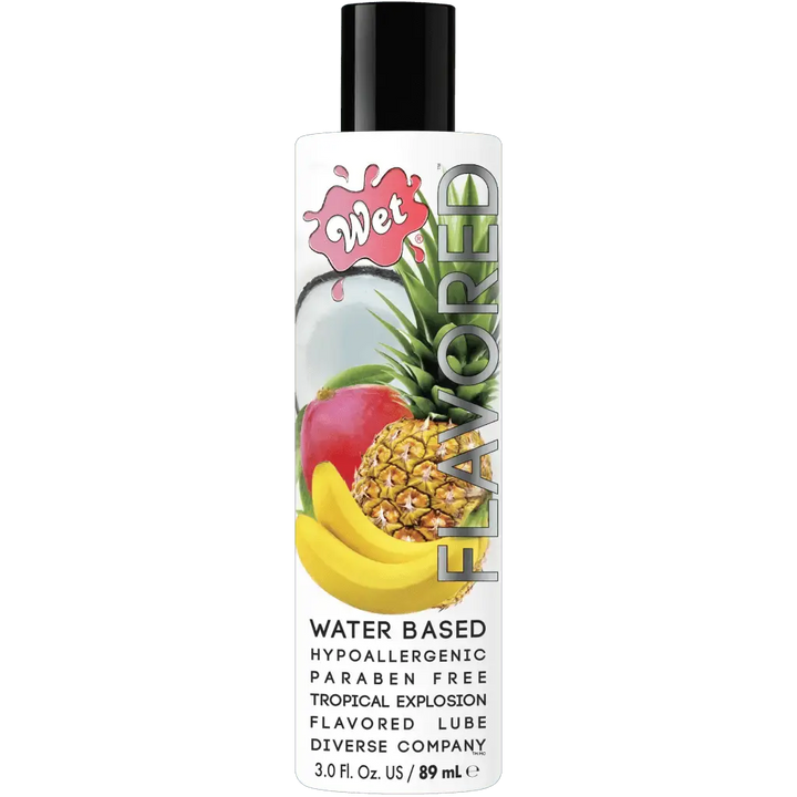 Wet - Wet Flavored Tropical Explosion Water-Based Lube 3 Fl. Oz./89mL - Dreamy Desire