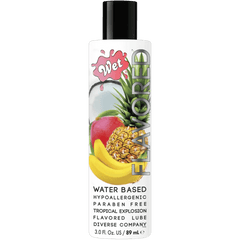 Wet - Wet Flavored Tropical Explosion Water-Based Lube 3 Fl. Oz./89mL - Dreamy Desire