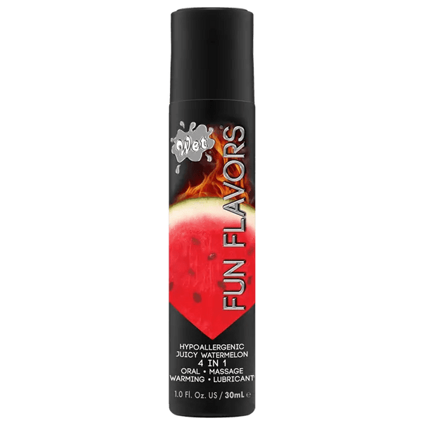 Wet Lubes Wet Fun Flavors Juicy Watermelon 4 in 1 Warming Lubricant