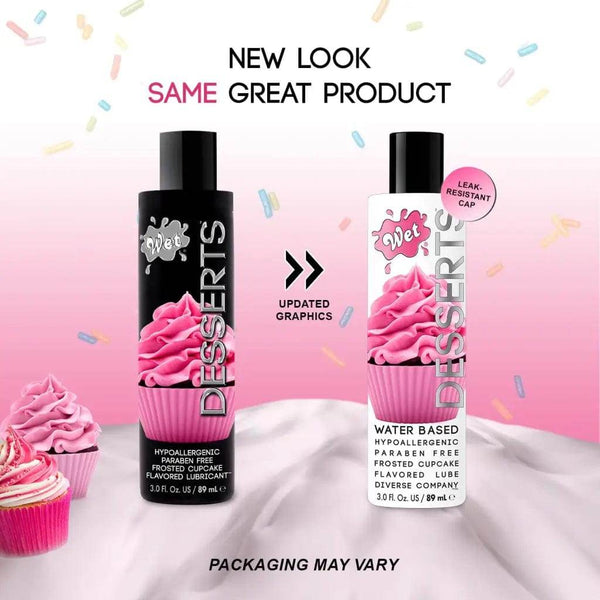 Wet Desserts Frosted Cupcake Flavored Lubricant 3 Fl. oz./89mL - Dreamy Desire