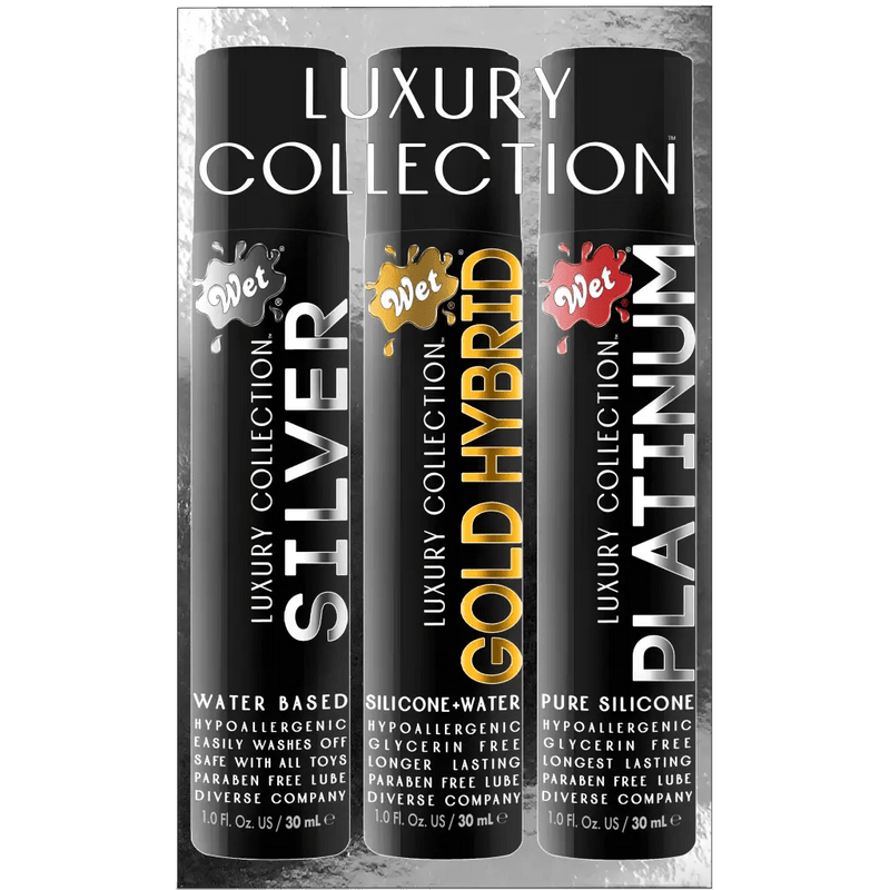 Wet Other Wet Luxury 3 Pack Platinum, Silver, Gold Premium Lubricant