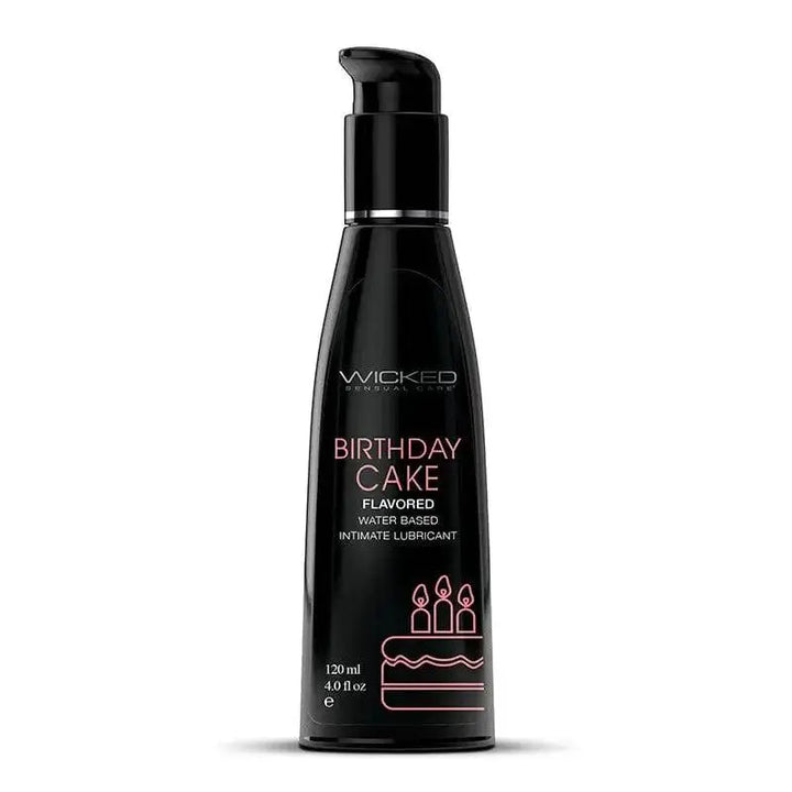 Wicked Aqua Flavored Water Based Lube | Birthday Cake 4oz - Dreamy Desire