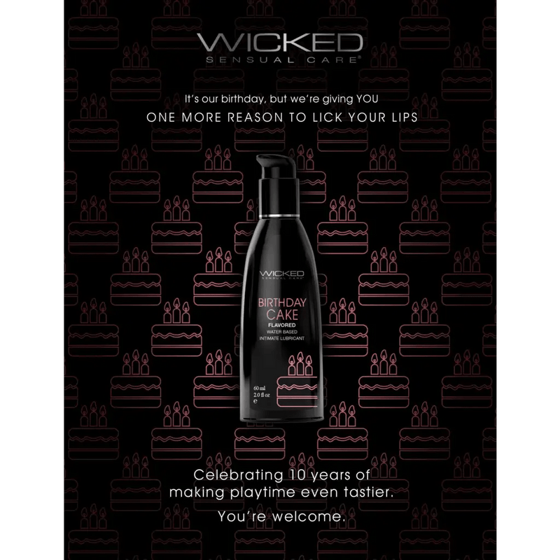 Wicked Other Wicked Aqua Flavored Water Based Lube | Birthday Cake 4oz