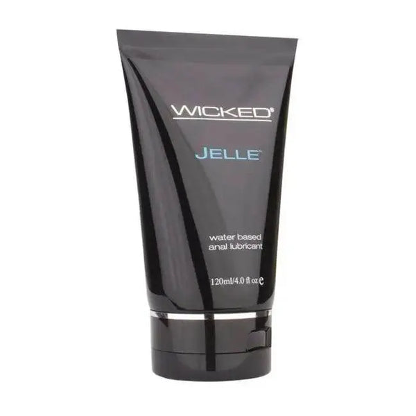 Wicked Jelle water-based anal lubricant in a sleek 120ml squeeze tube