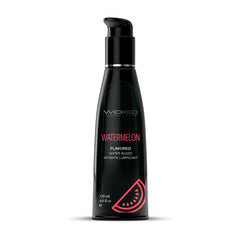 Wicked Watermelon flavoured water-based lubricant front view, 120 ml pump bottle