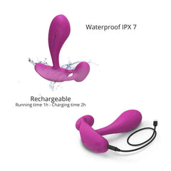 Witty vibrator IPX7 waterproof splash shot and USB magnetic charging cable connection