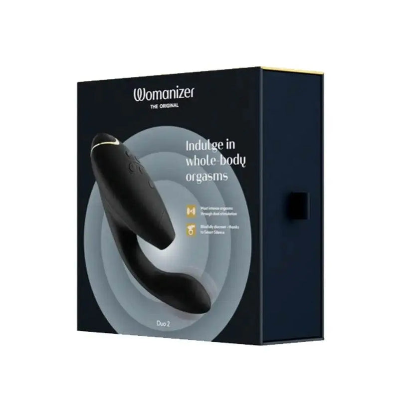 Womanizer Duo 2 Clitoral G-Spot Sucking Vibrator & Stimulator Black - Dreamy Desire