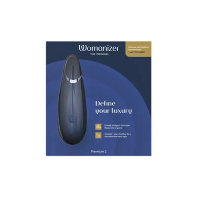 Womanizer Premium 2 Clitoral Pleasure Air Stimulator Blueberry - Dreamy Desire