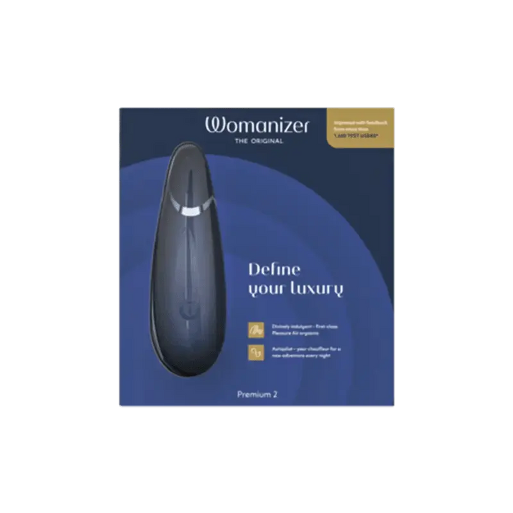 Womanizer Premium 2 Clitoral Pleasure Air Stimulator Blueberry - Dreamy Desire