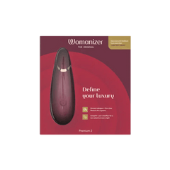 Womanizer Premium 2 Clitoral Stimulator Sucking Toy Bordeaux - Dreamy Desire