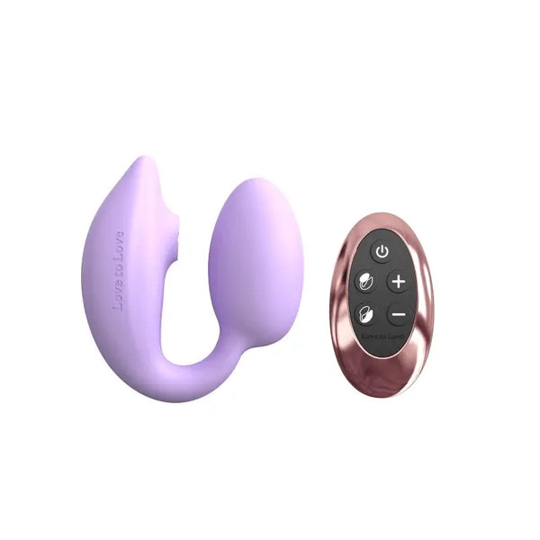 Love to Love Wonderlover in Viva Mauve with rose-gold wireless remote control