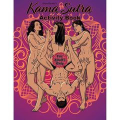 Wood Rocket Kama Sutra Activity Book cover featuring illustrated adult figures on purple background