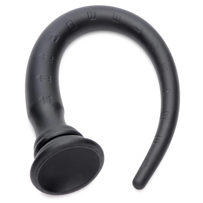 XR LLC Silicone Tapered Hose coiled to show flexible black silicone and suction base