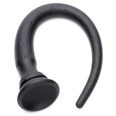 XR LLC Silicone Tapered Hose coiled to show flexible black silicone and suction base