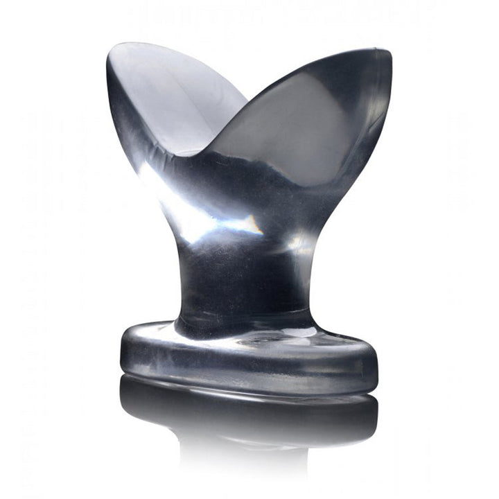Master Series Anchored Clear Anal Plug – clear anchor-shaped butt plug