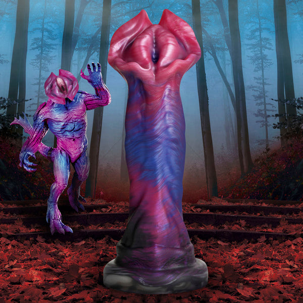 Creature Cocks Demogorgon Fantasy Silicone Dildo – multicolour monster dildo with flared lipped head